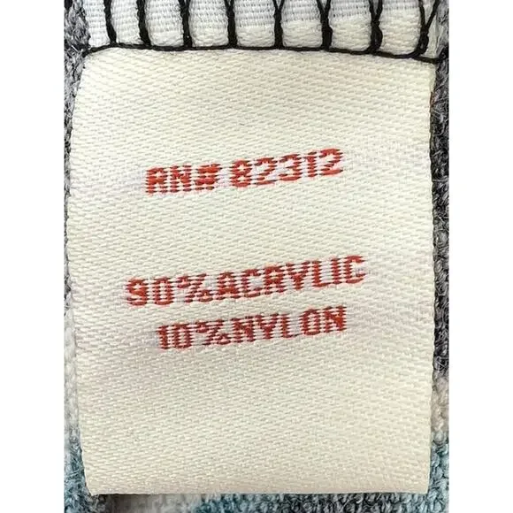 Aryeh Sweater Dress Women's MEDIUM Boho Geometric Mini Zip Front Long Sleeve - Picture 8 of 9